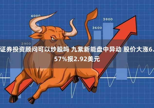 证券投资顾问可以炒股吗 九紫新能盘中异动 股价大涨6.57%报2.92美元