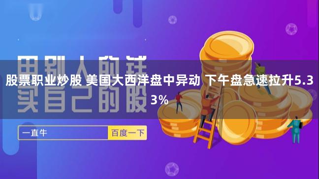 股票职业炒股 美国大西洋盘中异动 下午盘急速拉升5.33%